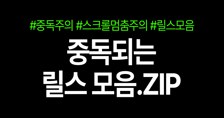 안 본 사람은 있어도 한 번만 본 사람은 없는 중독되는 릴스 모음.zip